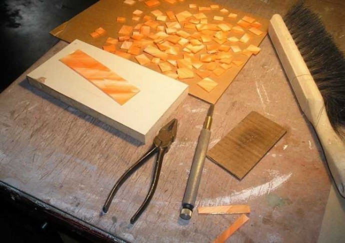 ​Стеклянная мозаика "Сова"