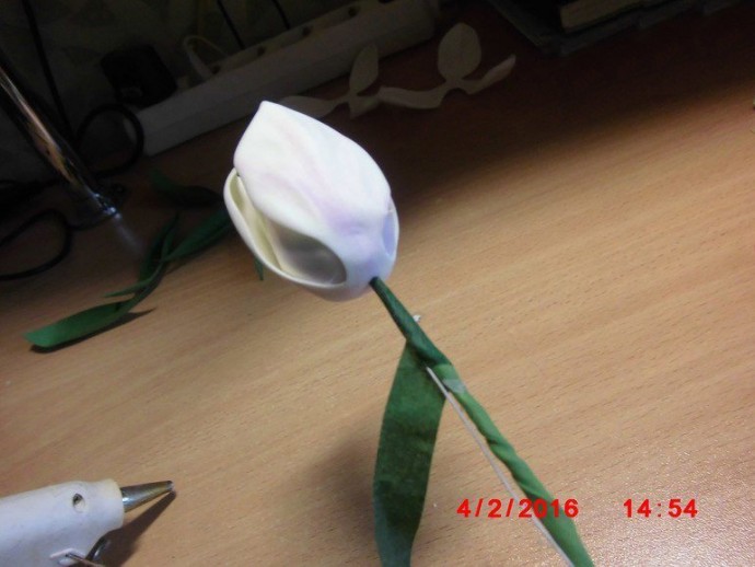 Тюльпаны из фоамирана: мастер-класс