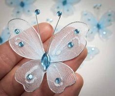 Декоративные бабочки из капрона: мастер-класс