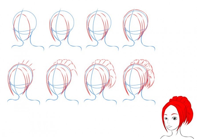 Рисуем волосы и прически