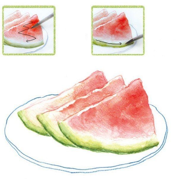 ​Рисуем арбуз