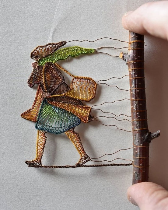 Потрясающие работы из ниток