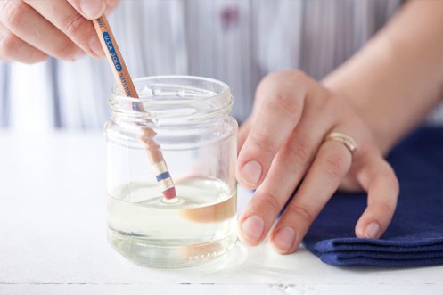 Декор с помощью отбеливателя