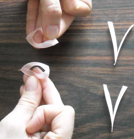 Георгин из лент: канзаши