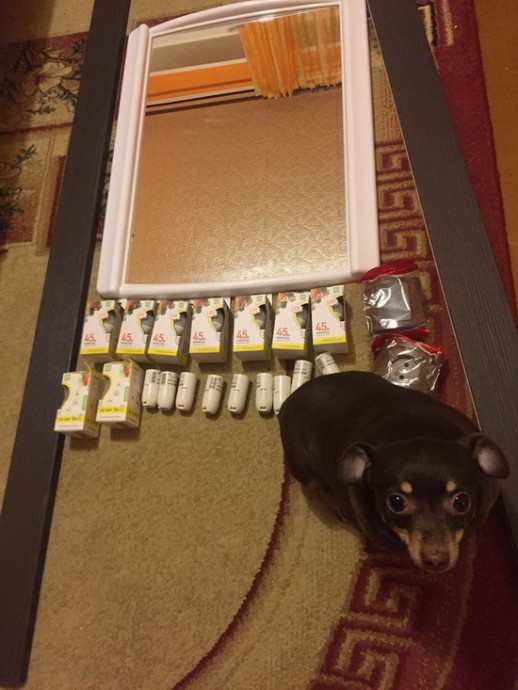 Гримёрное зеркало своими руками