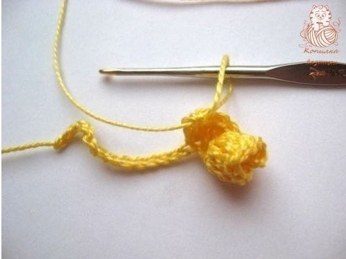 Спиральки, связанные крючком