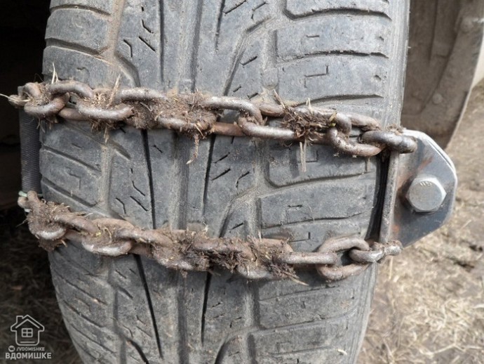 Самодельные цепи на колеса