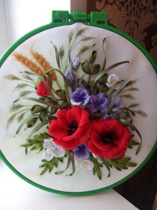 Восхитительная вышивка лентами: идеи и приемы