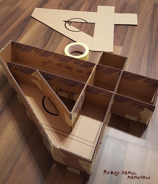 Декоративная цифра своими руками