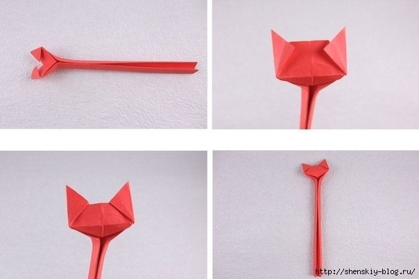Кошечка оригами