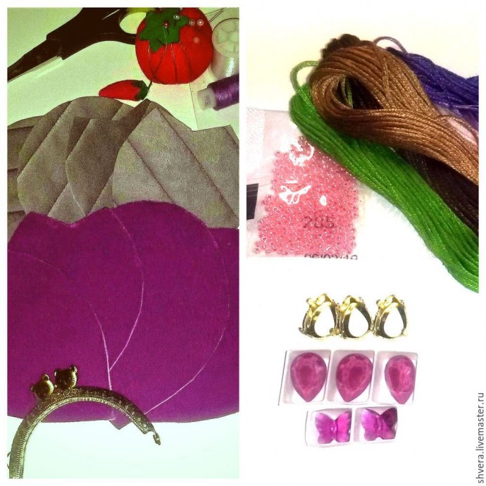 Кошелек в винтажном стиле