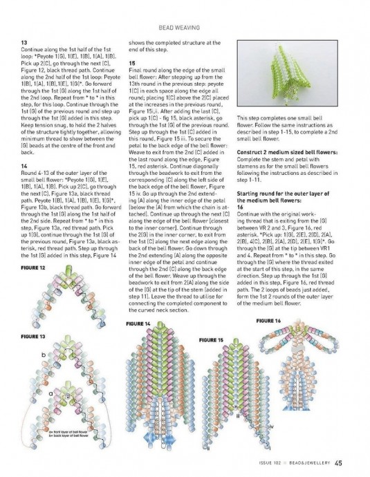 Колокольчики в технике ндебеле