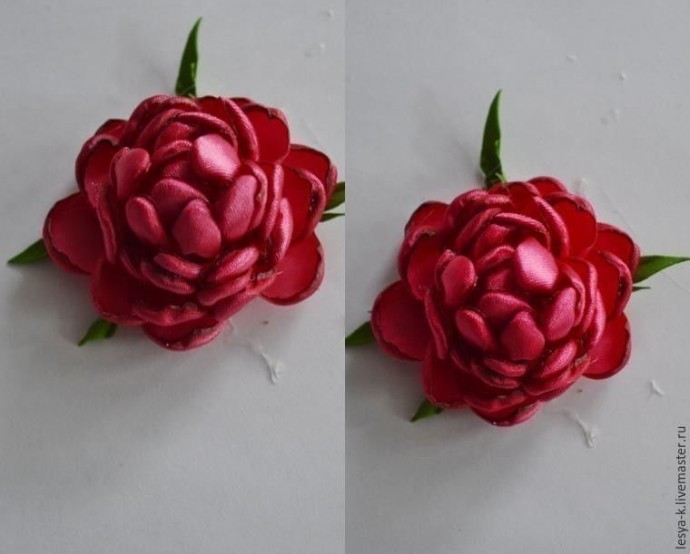 Мастер-класс по пионам из лент