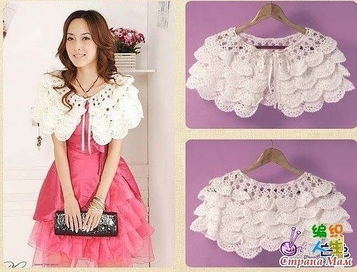 ​Пелерина с чешуйками