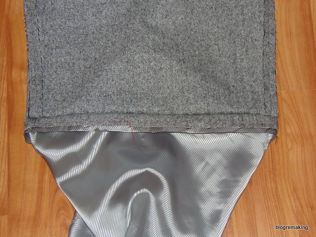 Технология обработки шлицы в изделиях с подкладкой