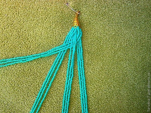 Бисерное ожерелье в кельтском стиле