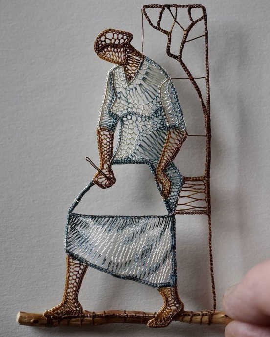 Потрясающие работы из ниток