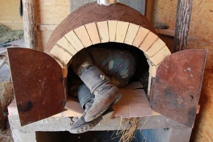 Помпейская печь из кирпича для пиццы и хлеба