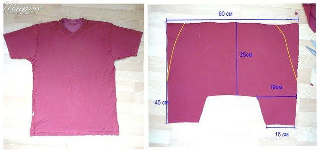 Переделка: как сделать из футболки аладдины