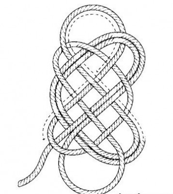 Плетёный коврик из обычной веревки