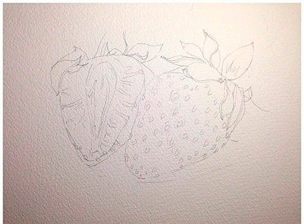 Рисуем восхитительную клубнику