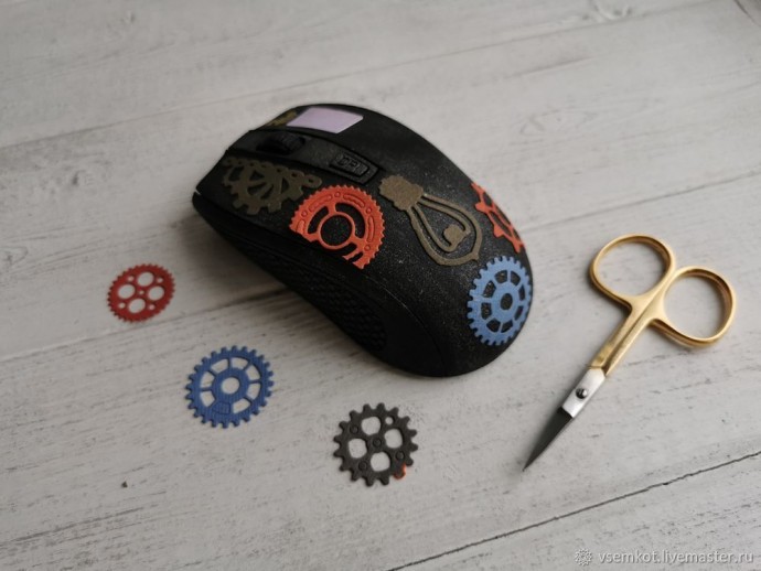 Компьютерная мышка в стиле стимпанк
