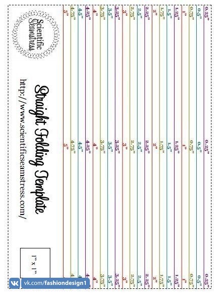 Ровная подгибка низа + 2 шаблона