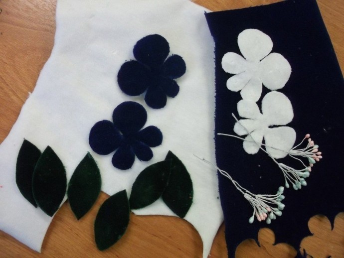Как сделать винтажные цветы из фетра своими руками