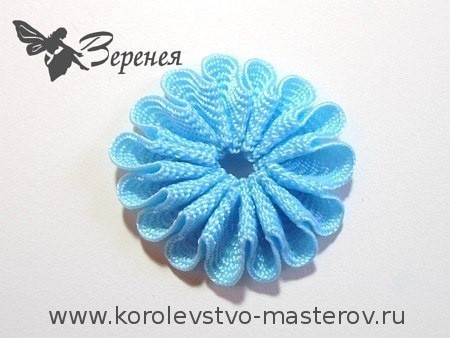 Цветок из тесьмы "вьюнчик": мастер-класс