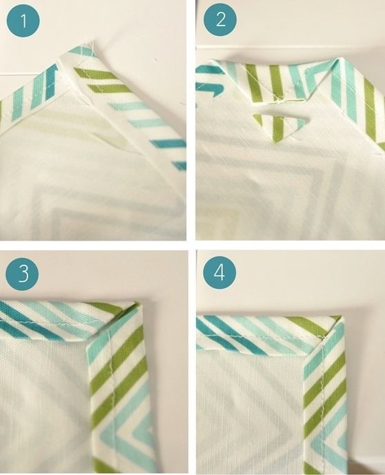 Подборка мастер-классов по пошиву аккуратных уголков