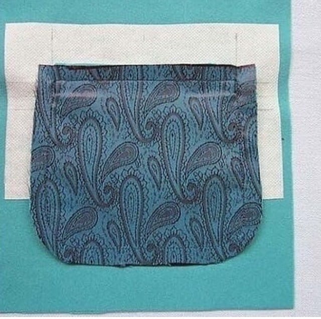 Карман с клапаном пошагово