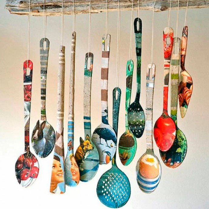 Оригинальный декор с помощью столовых приборов