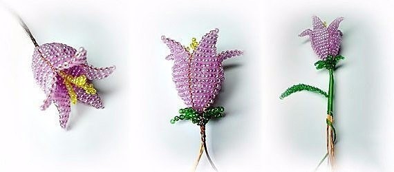 ​Колокольчики из бисера