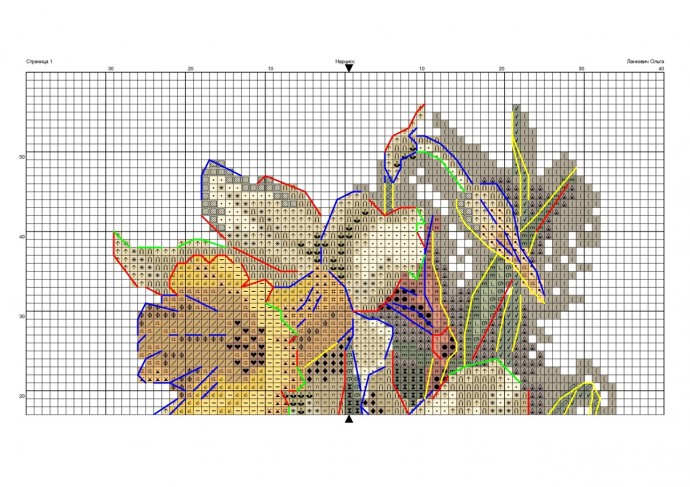 ​Вышиваем чудесные нарциссы