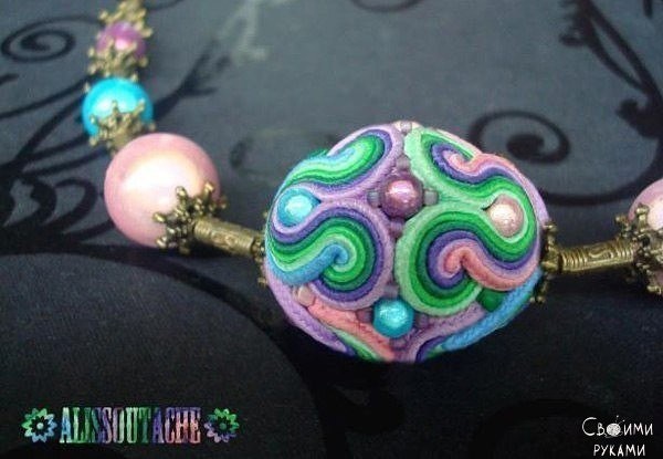 Сутажная бусина: мастер-класс
