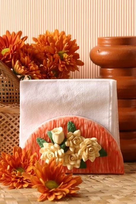 Салфетница из полимерной глины