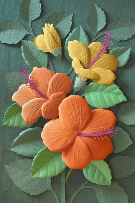 ​Идеи создания цветов из бумаги