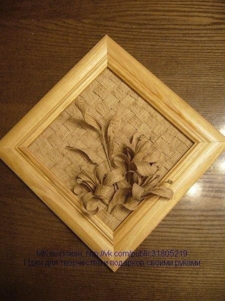 ​Панно из бумажной бечёвки или шпагата