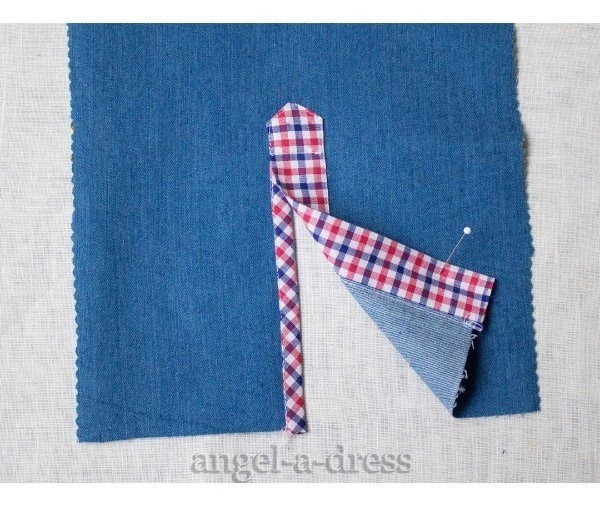 ​Планка рукава: обработка застежки двумя обтачками