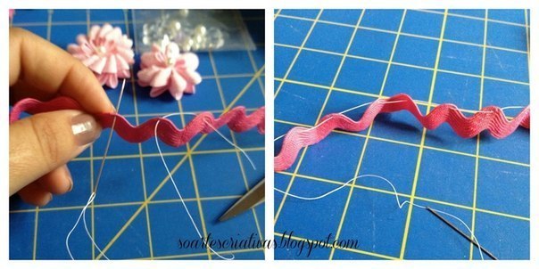 Украшение из узкой каймы: мастер-класс