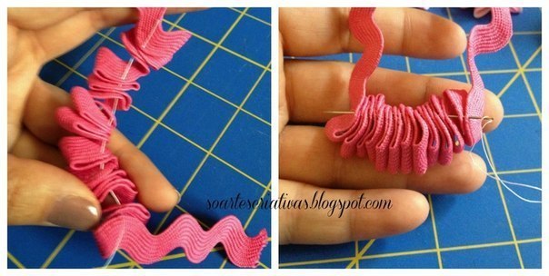 Украшение из узкой каймы: мастер-класс