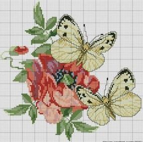 ​Вышиваем ускользающую красоту бабочек