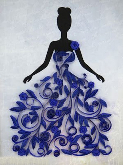 ​Дамочки в технике квиллинга