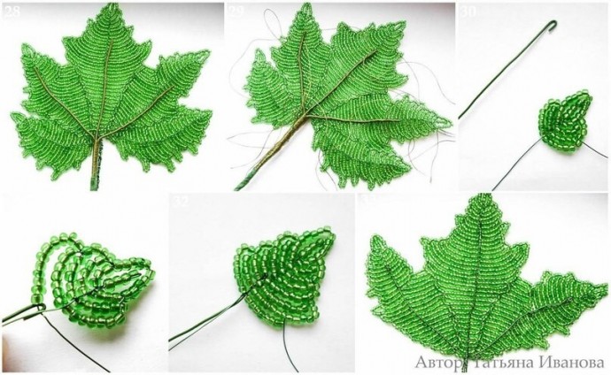 ​Шикарный виноград из бисера