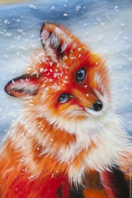 Животные в технике шерстяной акварели: невероятные идеи