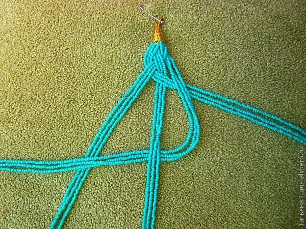 Бисерное ожерелье в кельтском стиле