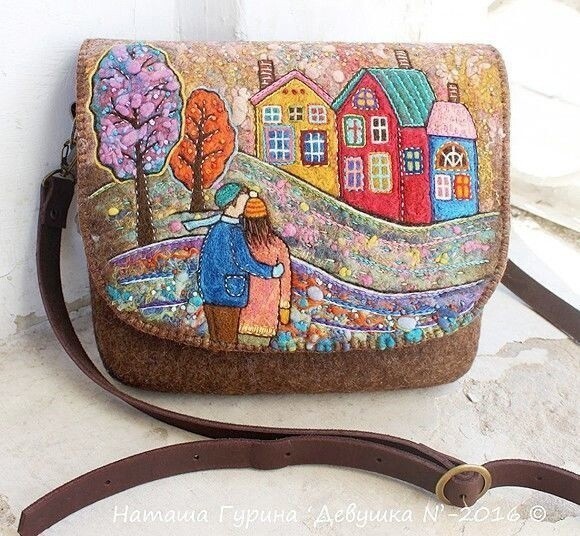 Войлочные сумки: идеи для вдохновенного творчества