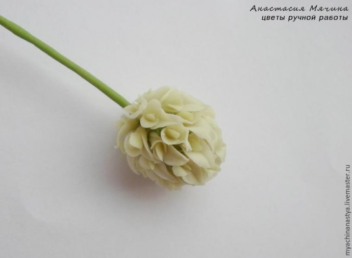 Лепка клевера из полимерной глины