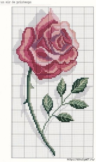 ​Вышиваем розы