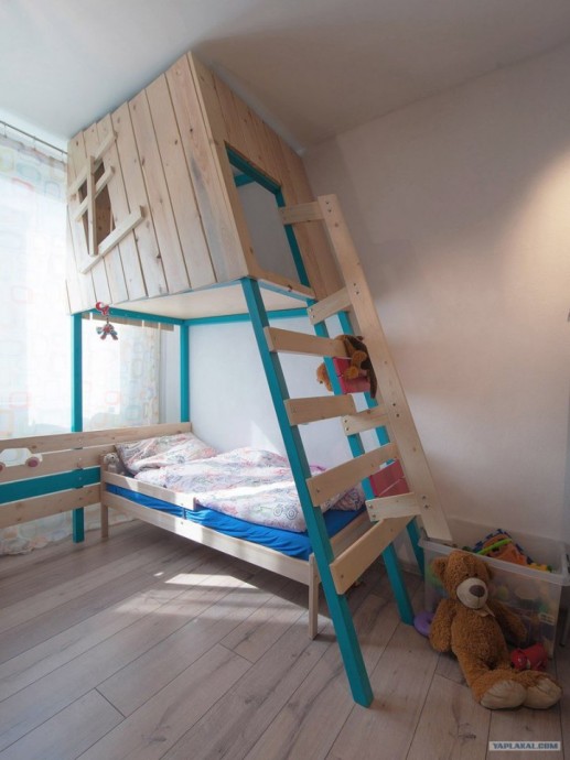 Идеи детской с кроватями наверху